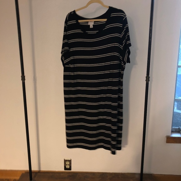 Ava & Viv Dresses & Skirts - plus size Ava & Viv striped Tshirt dress